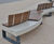 Diamante concrete & timber benches at Fylde Promenade 4