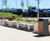 Contemporary seating and bins for Rugby Service Station 2