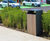 Contemporary seating and bins for Rugby Service Station 3