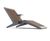 Live - contemporary outdoor WPC and steel chaise lounge for public spaces 4