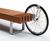 Melange - steel and wood outdoor bench with bike rack option 1