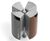 Top - post-mounted steel and aluminium outdoor litter bin with rain cover 2