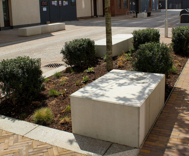 Bespoke and standard street furniture for Danes Yard