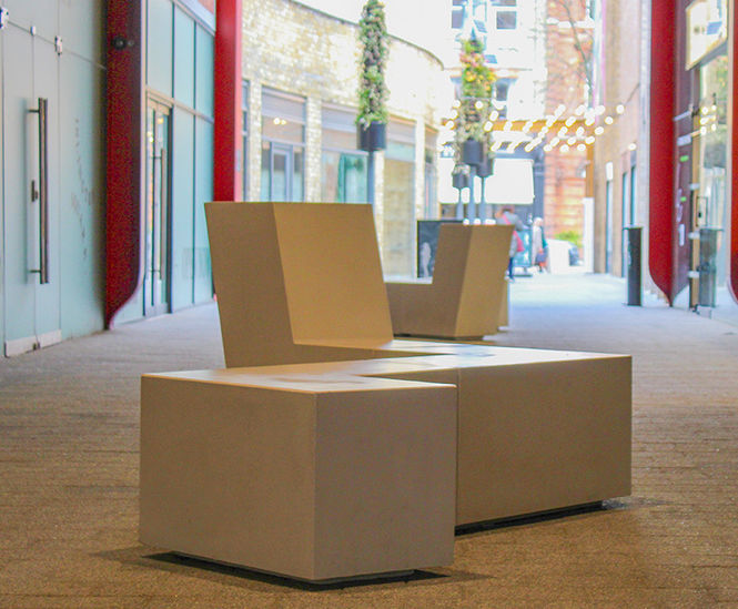 Benches, planters and cycle stands for Islington Square