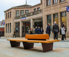 Benches and cycle stands for Castle Street Macclesfield