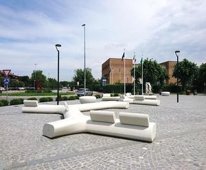 Tree Line reconstituted marblestone/granite bench