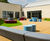 Outdoor seats and tables for mental health clinic 0