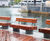 Bespoke timber seating for Harbour Quay Gardens 9