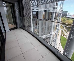 Porcelain paving for iconic Gasholders buildings