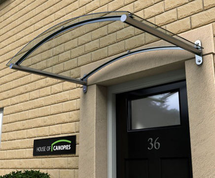 Type A arched polycarbonate door canopy