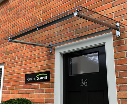 Type B polycarbonate door canopy