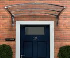 Type D arched polycarbonate door canopy