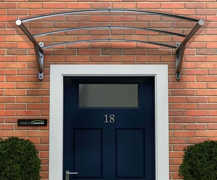 Type D arched polycarbonate door canopy