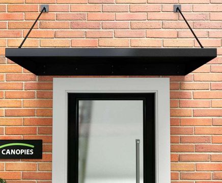 Type L metal door canopy - Part M-compliant