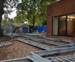 Carport built over RPA using tree root bridge