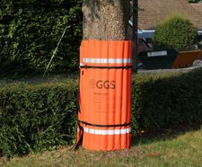 Trunk Protecta® - canvas tree trunk guard for site and vehicle damage