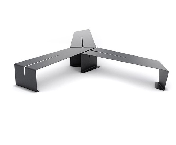 Cekta Steel bench by LAB23