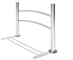 Navy pedestrian guardrail - by LAB23