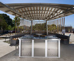 Modular Triple Bench public barbecue by Christie