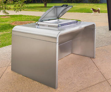 A-Series Single Bench public barbecue by Christie