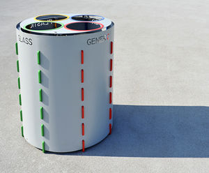 Bud outdoor recycling bin by LAB23