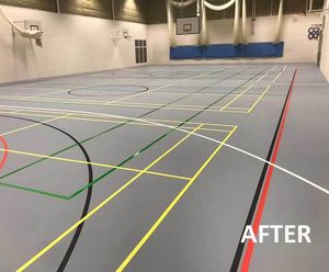 Range of sports surfacing for private school