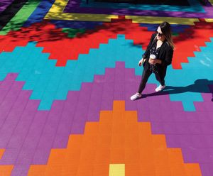 Creating a kaleidoscopic roof terrace at tube station