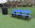 Recycled plastic moulded bench 2