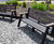 Sloper recycled plastic bench 3