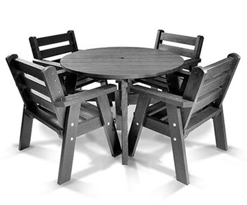 Recycled Plastic Terrace Table Set