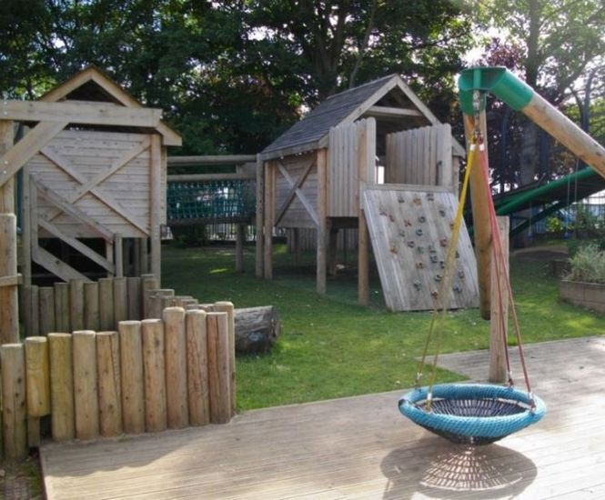 Revamped large outdoor play area for Pen Green Centre | Timotay Playscapes