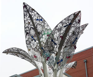 Tree and Bud sculptures - Christies Cancer Care Centre