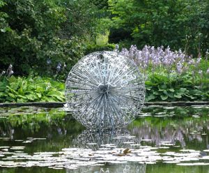Allium stainless steel sculpture