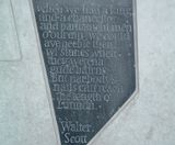 Easdale slate panel in Canongate wall - on this page