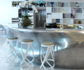 Bespoke pewter bar counter 