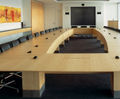 Bespoke solid oak boardroom table 
