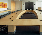 Bespoke solid oak boardroom table