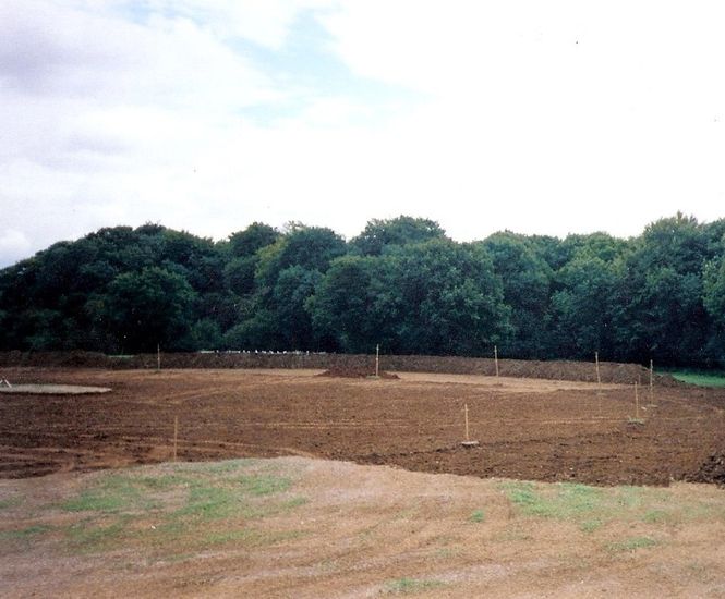 Lake construction for private landscape project