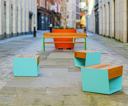 Blocq, Vera and Rautster seating, City of London project