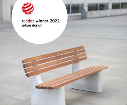 RED DOT award for contemporary Reforma modular bench
