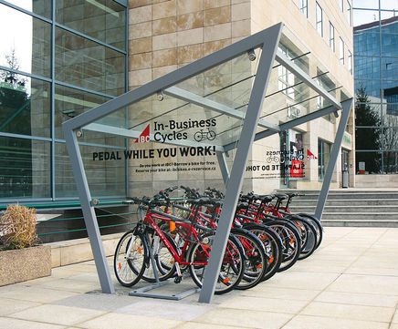 Edge single-sided or double-side bicycle shelter