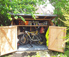 Spokeshed 5 secure solid FSC timber bike shed (5 bikes)