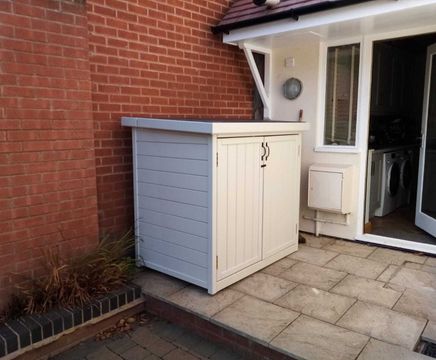 Handmade timber bin stores