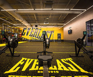 Gym flooring with custom line markings - Sports Direct