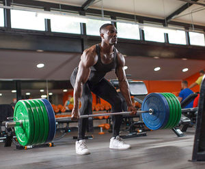 Interlocking rubber tiles for easyGym free weights area