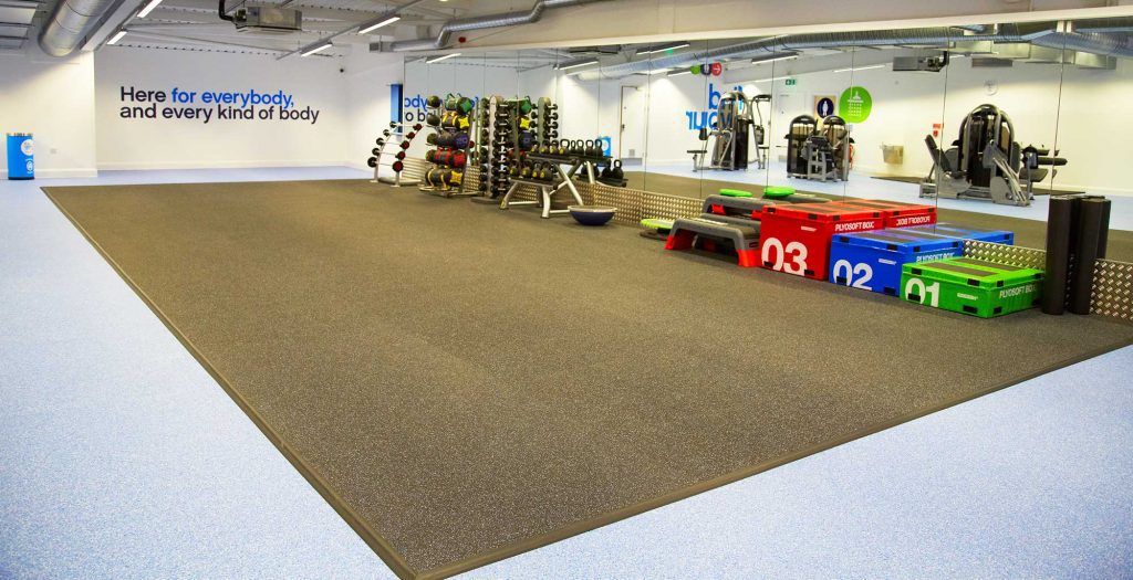 SPORTEC® sports and performance flooring The Gym Group TVS Gym