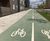 Coloured surfacing highlights cycle lanes - Barking 0