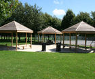 Hexagonal and octagonal wooden gazebos