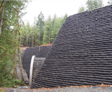 Vegetated wall system for 10m-high retaining bank - on this page