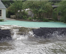 Flex MSE vegetated wall system repairs lake shoreline